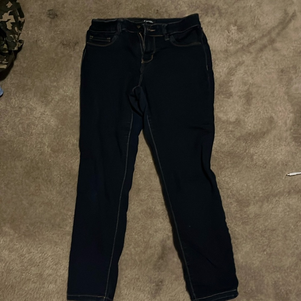 D.Jean Dark wash skinny stretch jeans